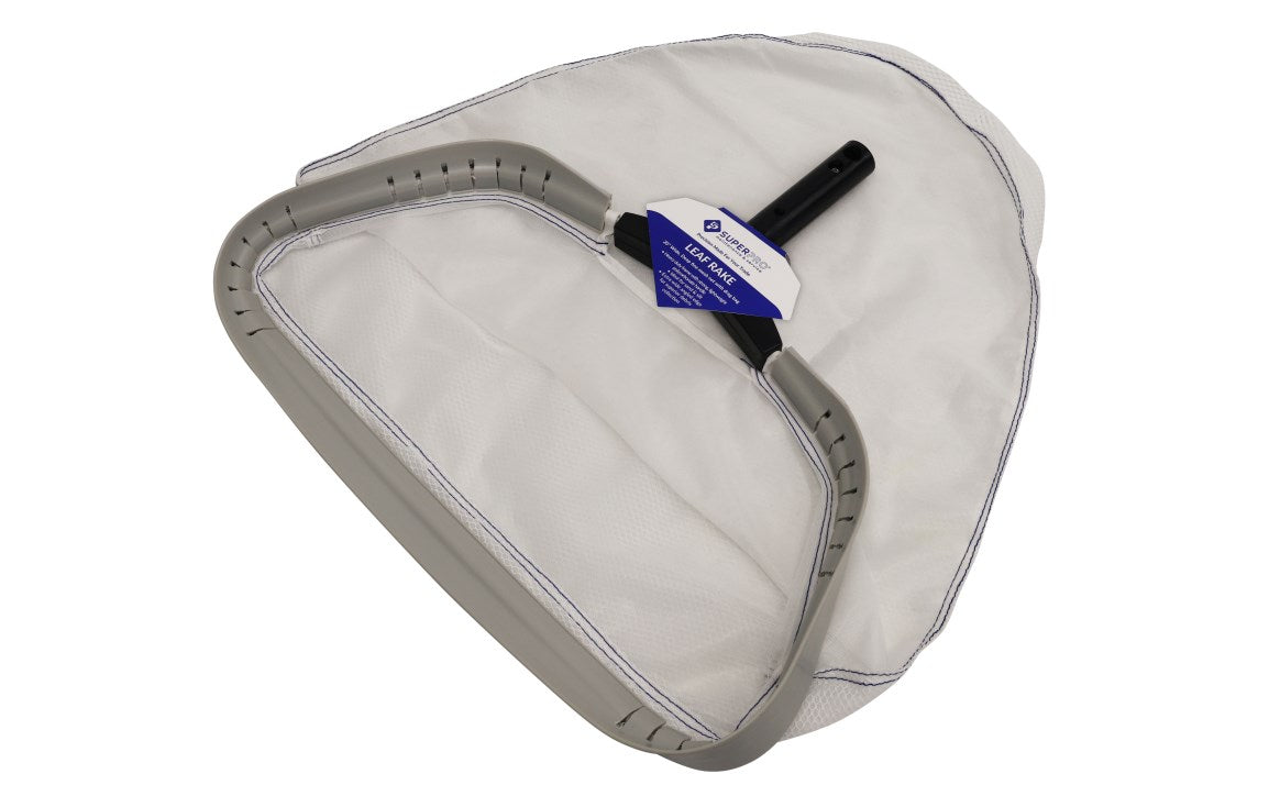 18" Deep Net Heavy Duty Wide Rim Fine Mesh Leaf Rake