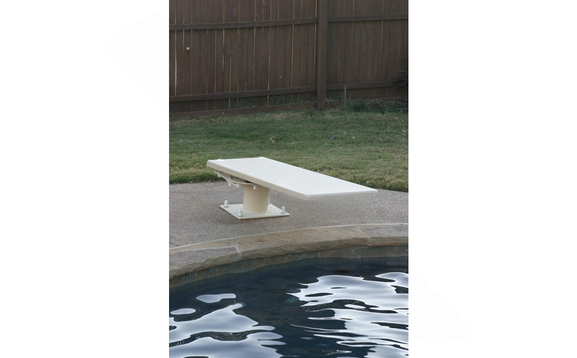 S.R. Smith 68-209-5982 8' Contilever Jump Stand with Frontier III Diving Board and White Base