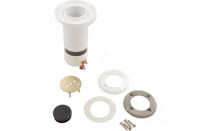 S.R. Smith 1.90 6" PVC Anchor with Cap for Vinyl Liner Pools