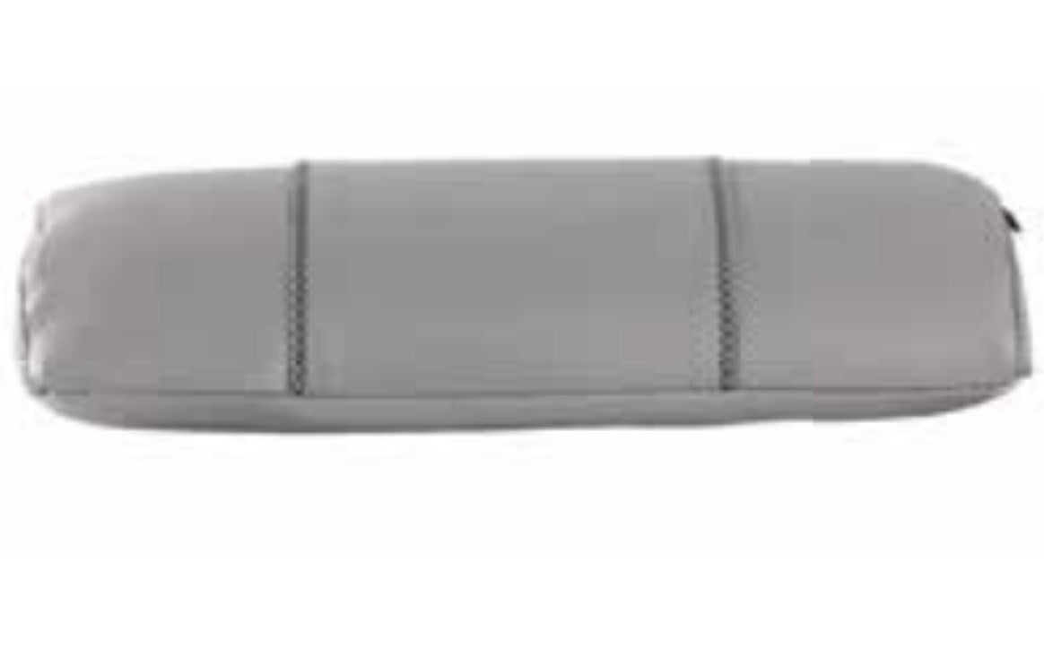 11.22" x 3.3" Gray Headrest Pillow with Gray Stitching