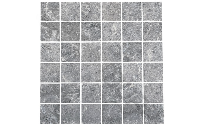 Organic pool tile with natural cracks and ridges