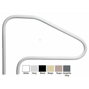 Saftron RTD-448-T 48" Taupe 4-Bend Return-to-Deck Handrail