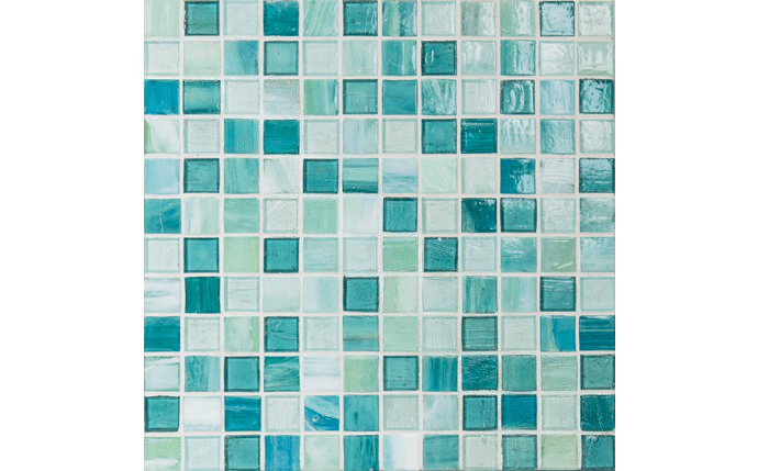 NPT 1" x 1" Santorini Tile Cerulean Aqua SAN - AQUA - AquaDoc