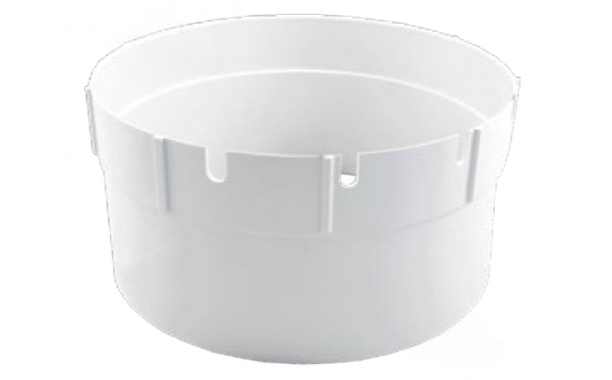 Super-Pro 4" White Skimmer Extension Collar for inground pools