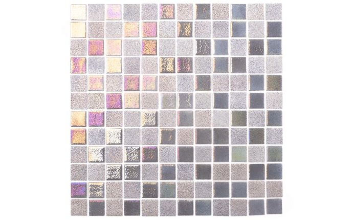 NPT OPL - GREY1X1 1" x 1" Opal Steel Gray Pool Tile - AquaDoc