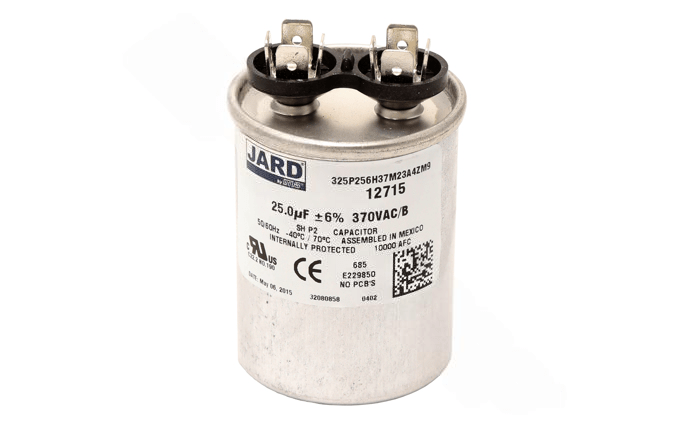 Super - Pro 25 MFD 370V Round Run Capacitor 12715 - AquaDoc
