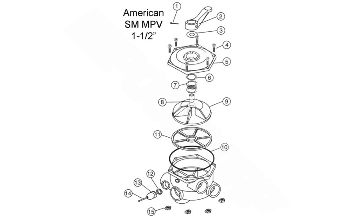 Super - Pro 5 - Spoke Spider Gasket after 1976 O - 392A - 9 - AquaDoc