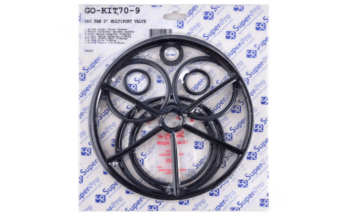 Super - Pro Pac - Fab 2" Multiport Valve Seal Kit GO - KIT70 - 9 - AquaDoc