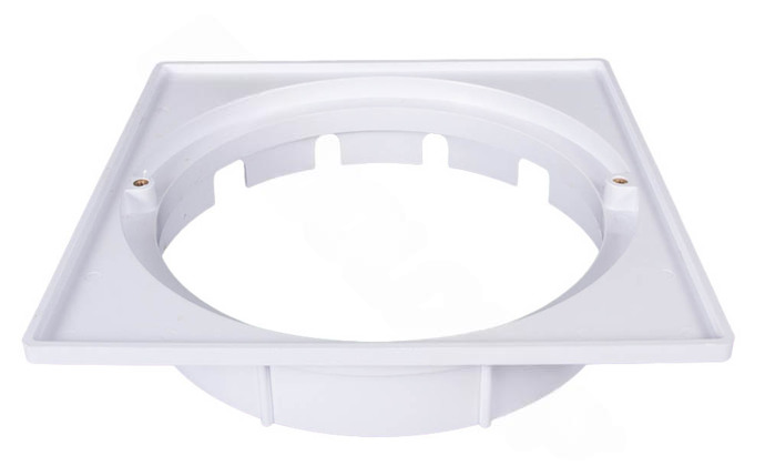 Super-Pro Square Gray Skimmer Cover and Collar for pool maintenance