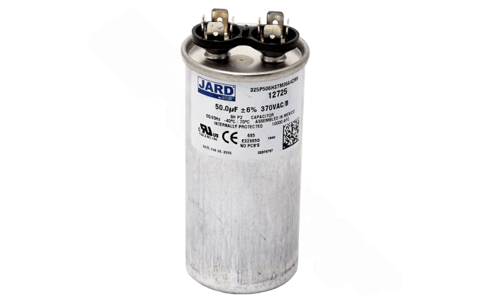 Super - Pro 50 MFD 370V Round Run Capacitor 12725 - AquaDoc