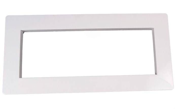 Front view of Super-Pro Gray Wide Skimmer Faceplate