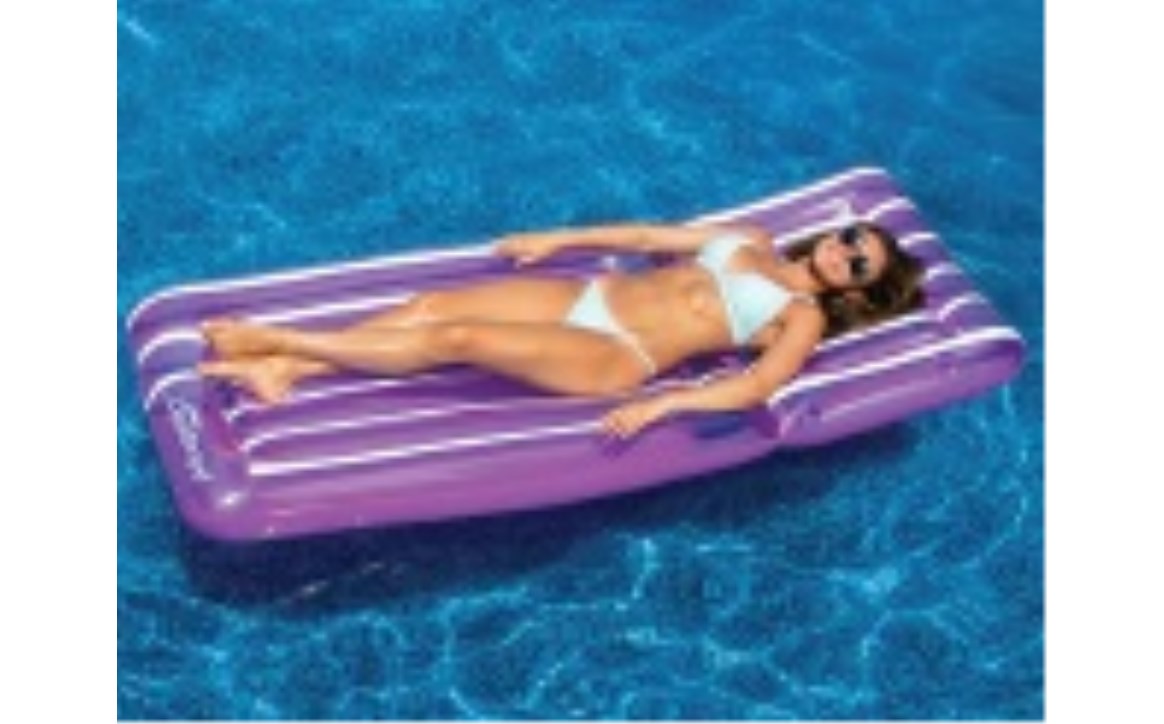 Swimline 90605 CoolStripe Floating Lounger in assorted colors