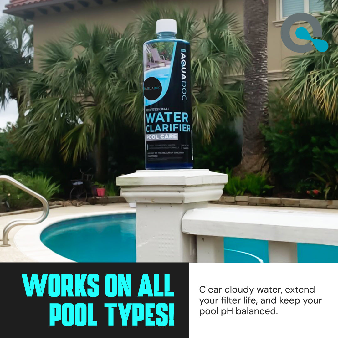 Clarifying agent for pools - Ensure your pool stays clear and inviting with a quality clarifier.