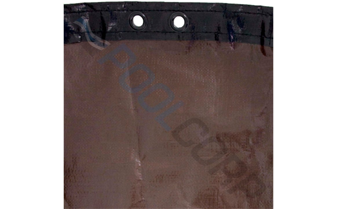 PoolTux BB0021 25' Brown/Black Round Bound Ultra Premium Winter Cover for 21' Round Above Ground Pool - AquaDoc