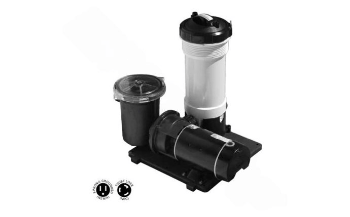 Waterway 522 - 4030 100 SqFt TWM Cartridge Filter Equipment Package 1HP 115V - AquaDoc