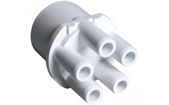 Waterway 672-4100 1" Spigot x (5) 3⁄8" Barb Ports Manifold