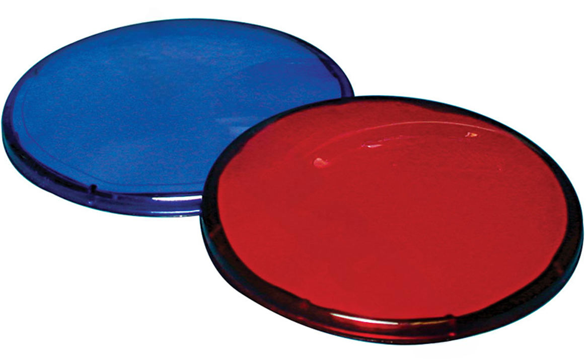 Waterway LIGHT LENS KIT, 1 RED, 1 BLUE 630-0005