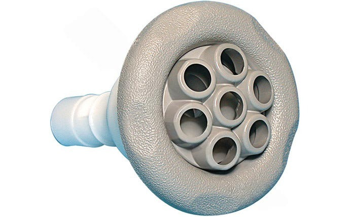 Waterway Plastics 212-8037 Gray Power Storm Massage Jet Internal 5-Scallop Face