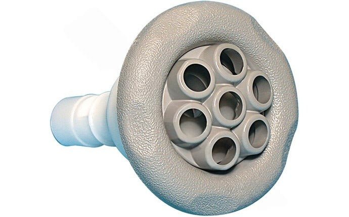 Waterway Plastics 212 - 8037 Gray Power Storm Massage Jet Internal 5 - Scallop Face - AquaDoc