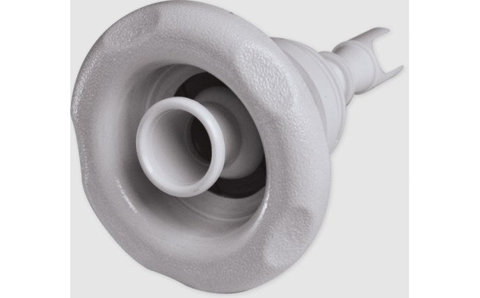 Waterway™ Poly Storm 229-8050 3-3/8" White Directional Gunite Jet Internal with 5-Scallop, Thread-In