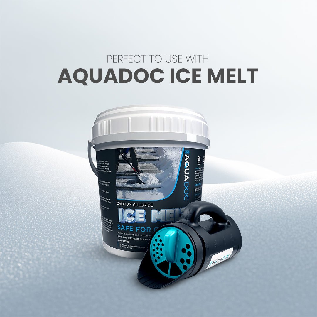 AquaDoc Handheld Salt Spreader for Snow & Salt - AquaDoc