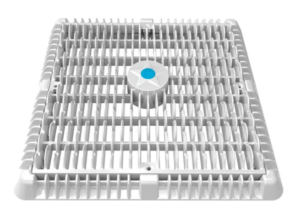 AQUASTAR POOL PRODUCTS WAV12WR101 12" Square Wave Anti - Entrapment Suction Outlet Cover White - AquaDoc