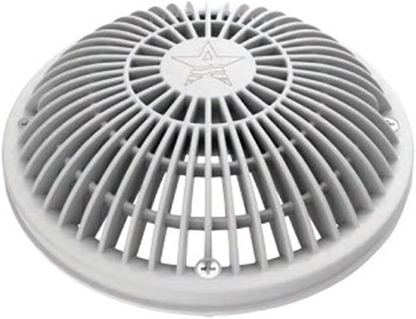 AQUASTAR POOL PRODUCTS 8" White Round Retrofit MoFlow Suction Outlet Cover - AquaDoc