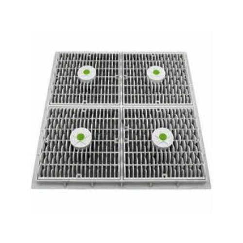 AQUASTAR POOL PRODUCTS WAV18WR101 18" Square Wave Anti - Entrapment Suction Outlet Cover White - AquaDoc