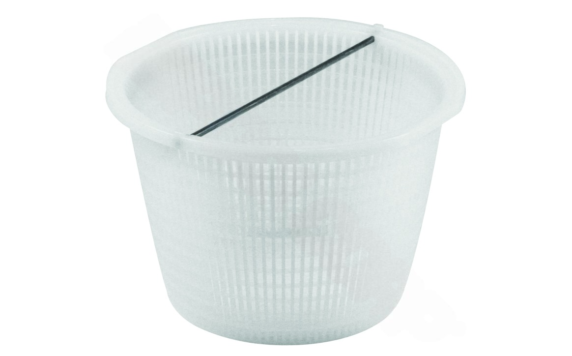 AquaStar SK6 skimmer basket with stainless steel handle for in-ground pools