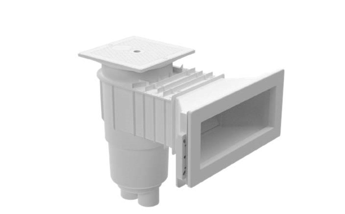 AquaStar Flow Star Wide Mouth Skimmer, dark gray, front view