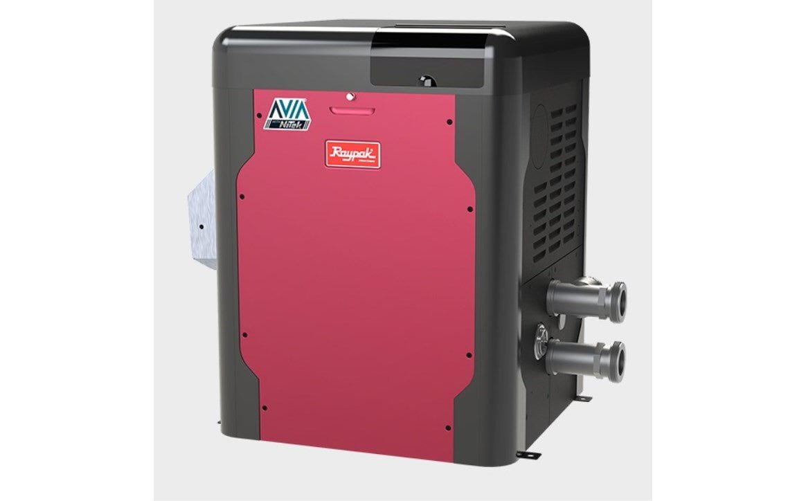 Raypak 018045 Model R404A Avia® Pool & Spa Heater Natural Gas 399 MBTUH 120/240V - AquaDoc