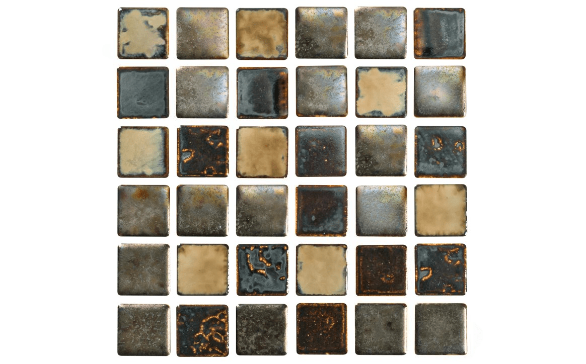 NPT MASBMX100 1" x 1" BMX Mix Mosaic Tile Blonde Mix - AquaDoc