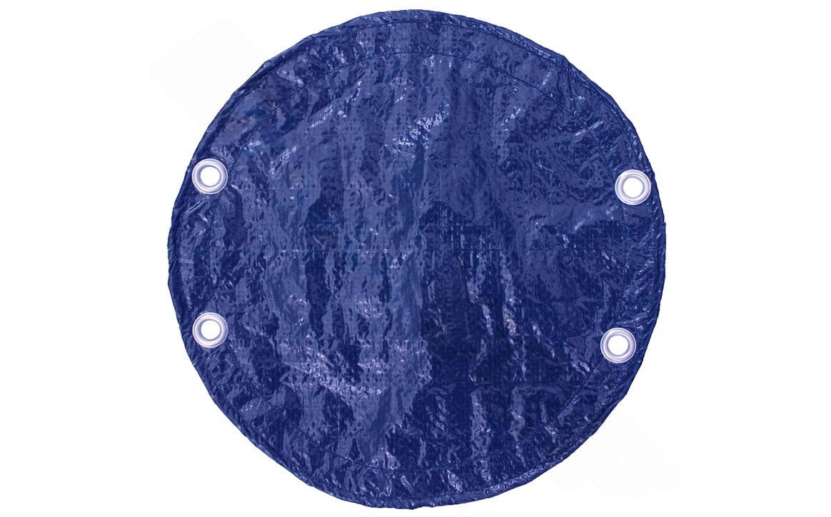 GPC Winter Covers 772029AGBLB 16' x 25' Blue/Black Oval PoolTux Royal Solid Winter Pool Cover - AquaDoc
