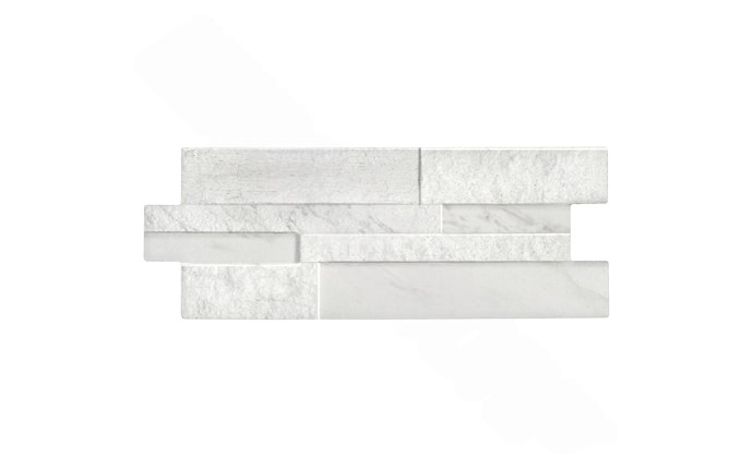 Natural stone appearance of Carrara Bianco White tile