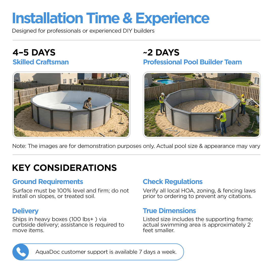 Classic Above Ground Pool - AquaDoc - AquaDoc - 850082366330 -