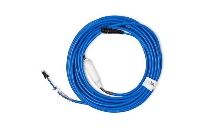 Dolphin Cleaners 60'/18M Blue Cable and Swivel Assembly (2 Wire) 9995861 - DIY - AquaDoc