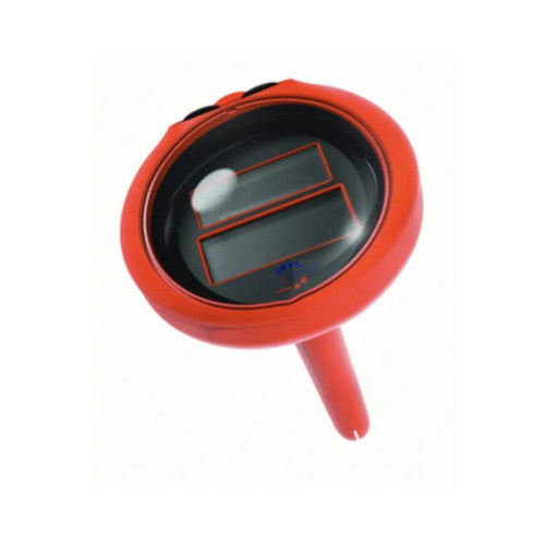 Close-up of the chlorinator’s durable plastic construction.