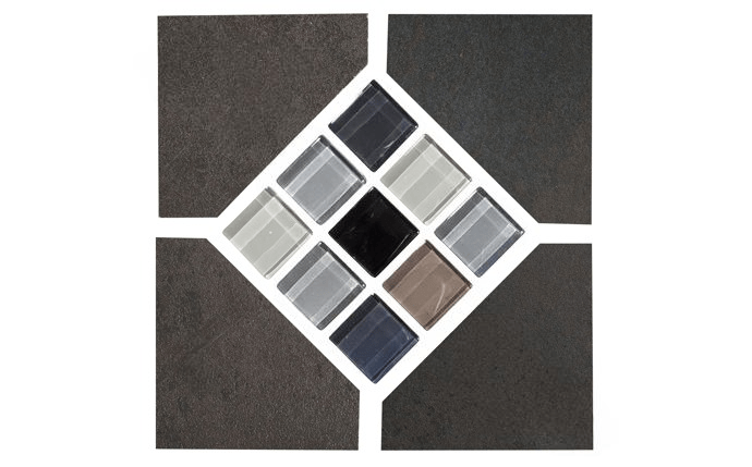 NPT ELE - BRONZE DECO 6" x 6" Elements Stone Look Tile Bronze Deco - AquaDoc