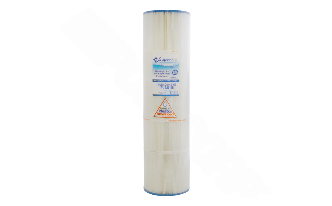 SUPER-PRO 7-1/8" 115 SqFt Replacement Filter Cartridge Front View
