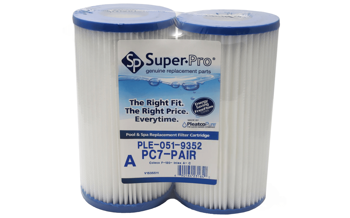 SUPER - PRO Pair 4.25" Diameter 5 SqFt Replacement Filter Cartridge - AquaDoc