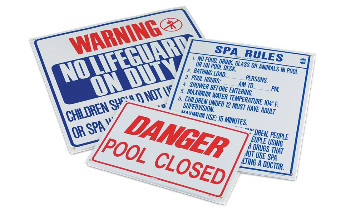 Florida Spa Rules Sign front view