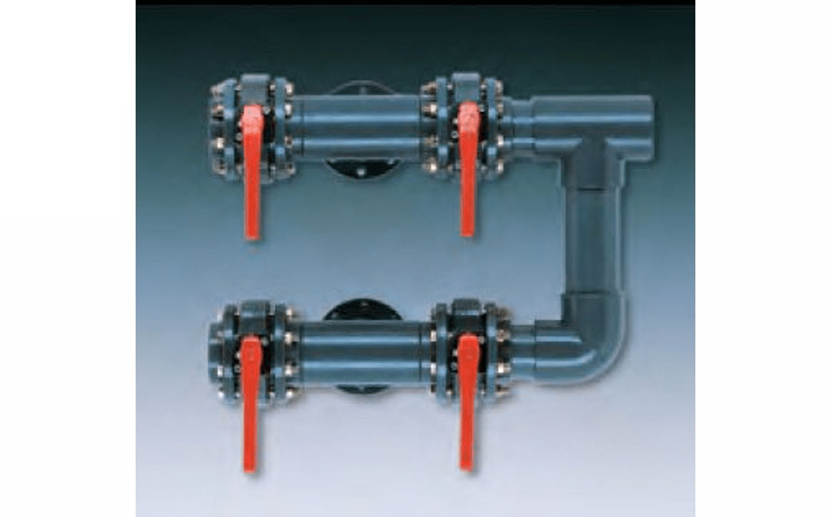 4 - Valve Manifold For 55" Filter 06747 - AquaDoc