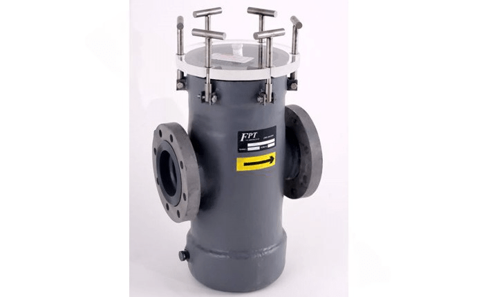 Fluidtrol SW116103031 3" x 3" Flanged FRP/PVC Strainer with Stainless Steel Basket - AquaDoc