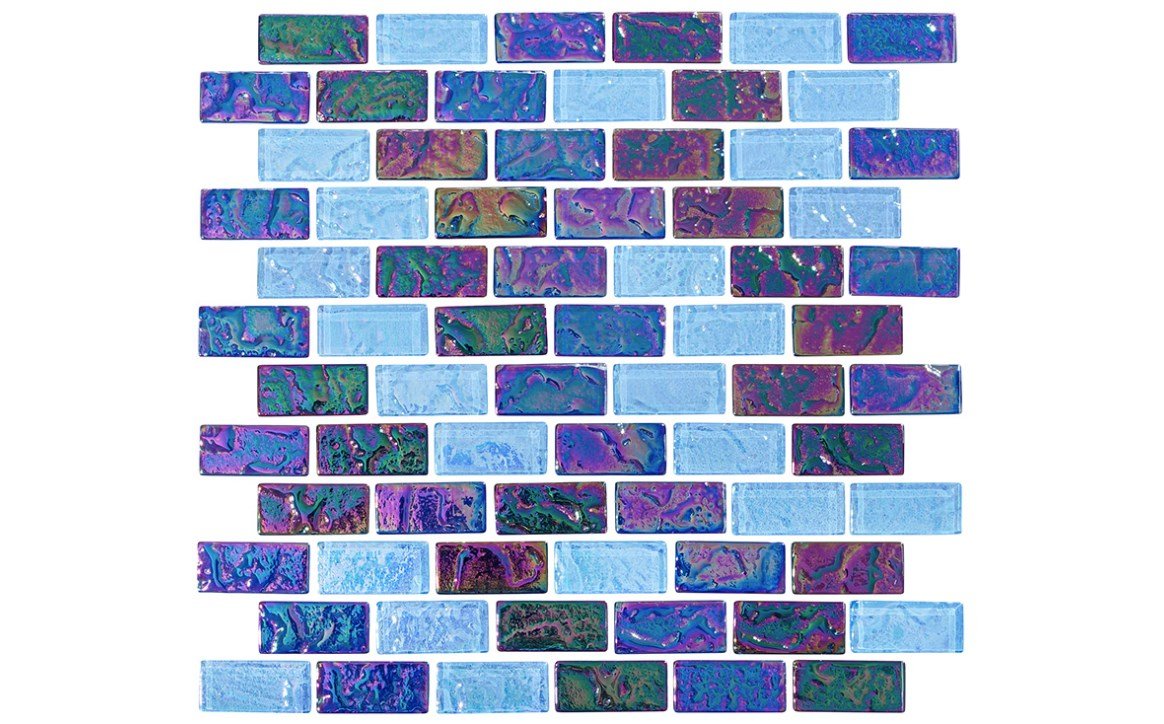 NPT NSH - COBALT1X2 1" x 2" Nordic Shores Cobalt Pool Tile - AquaDoc