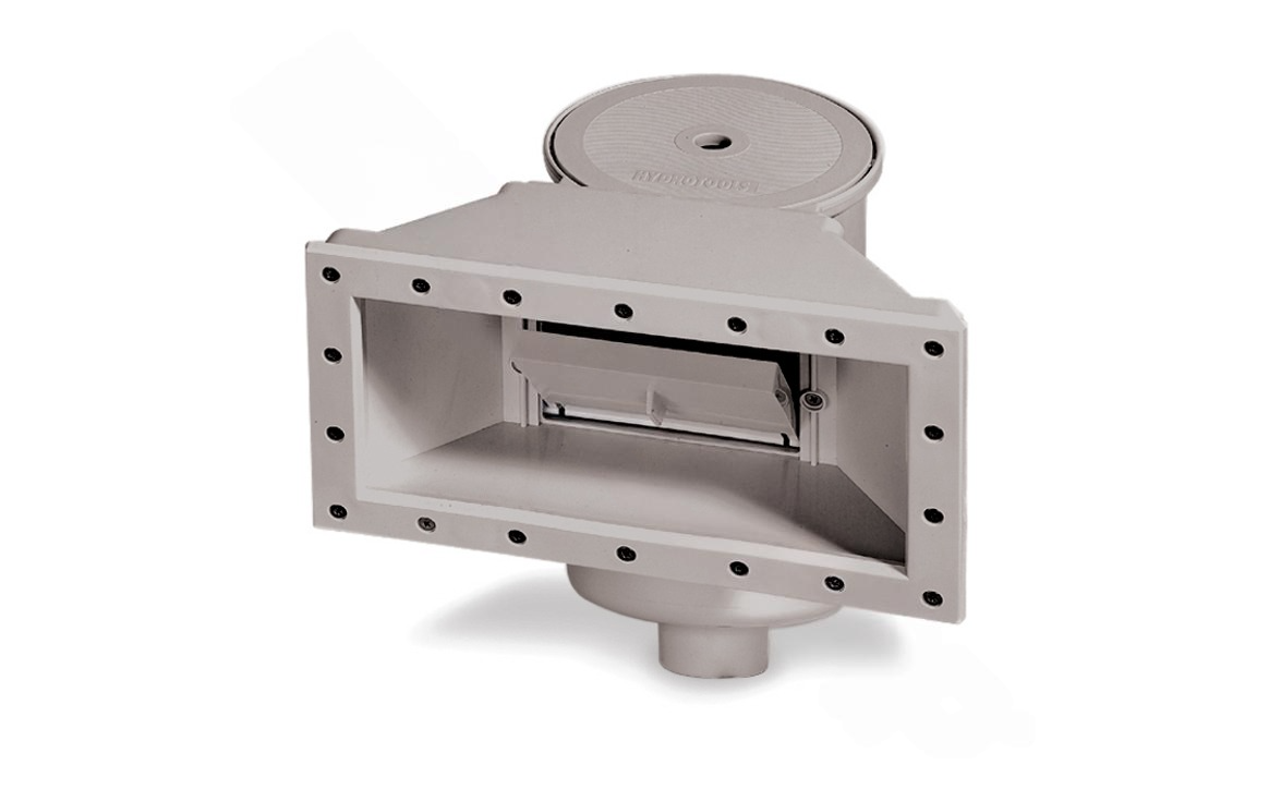 HydroTools 8939G Gray Complete Widemouth Thru-Wall Skimmer