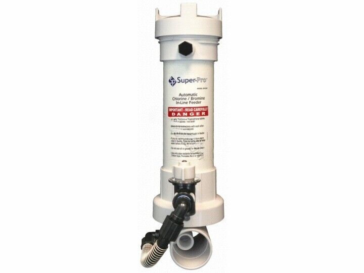 Inline Pool Chlorinator for 1" & 3" Tablets – High Capacity Feeder.