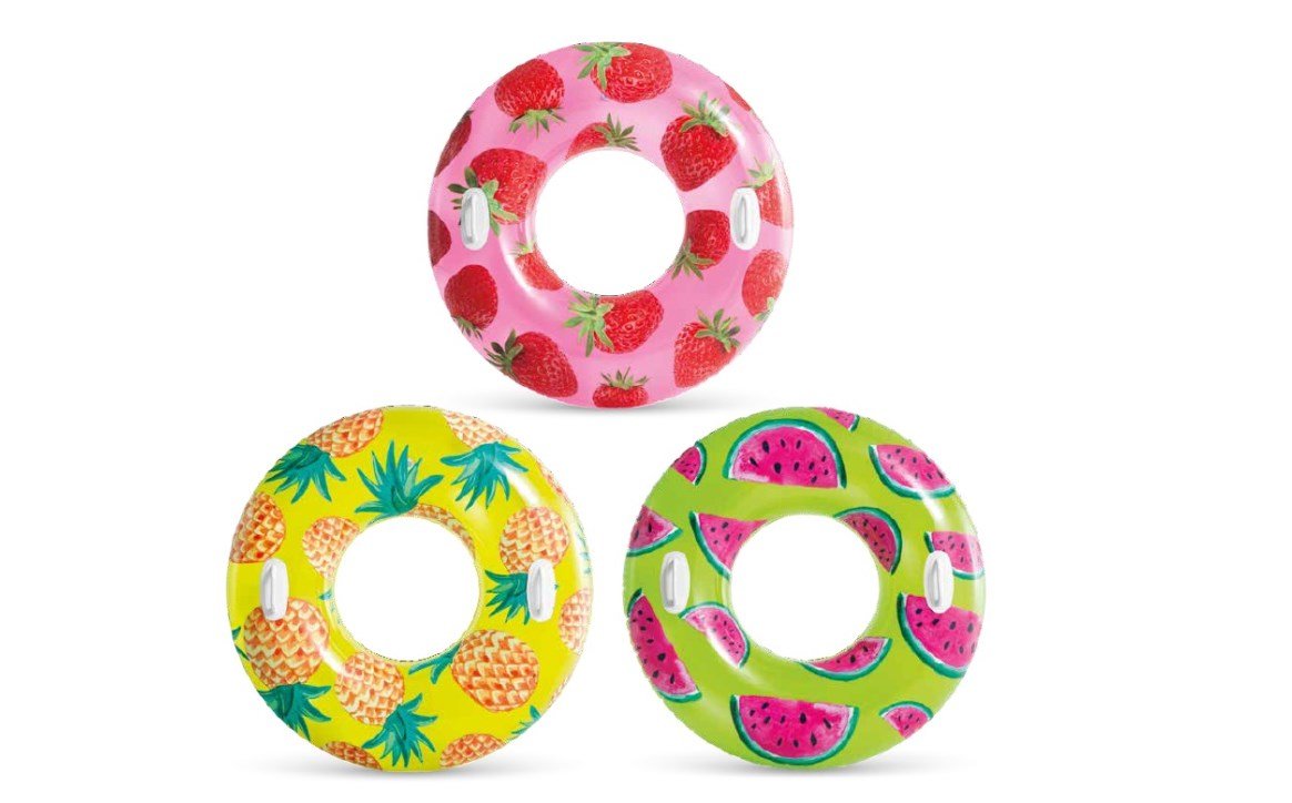 Intex® 56261EP Tropical Fruit Tubes Assorted 42" - AquaDoc