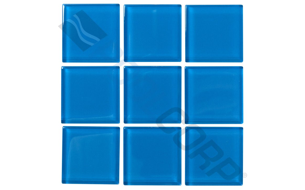 NPT KEYS - BL MEDIUM2X2 2" x 2" Keys Tile Medium Blue - AquaDoc