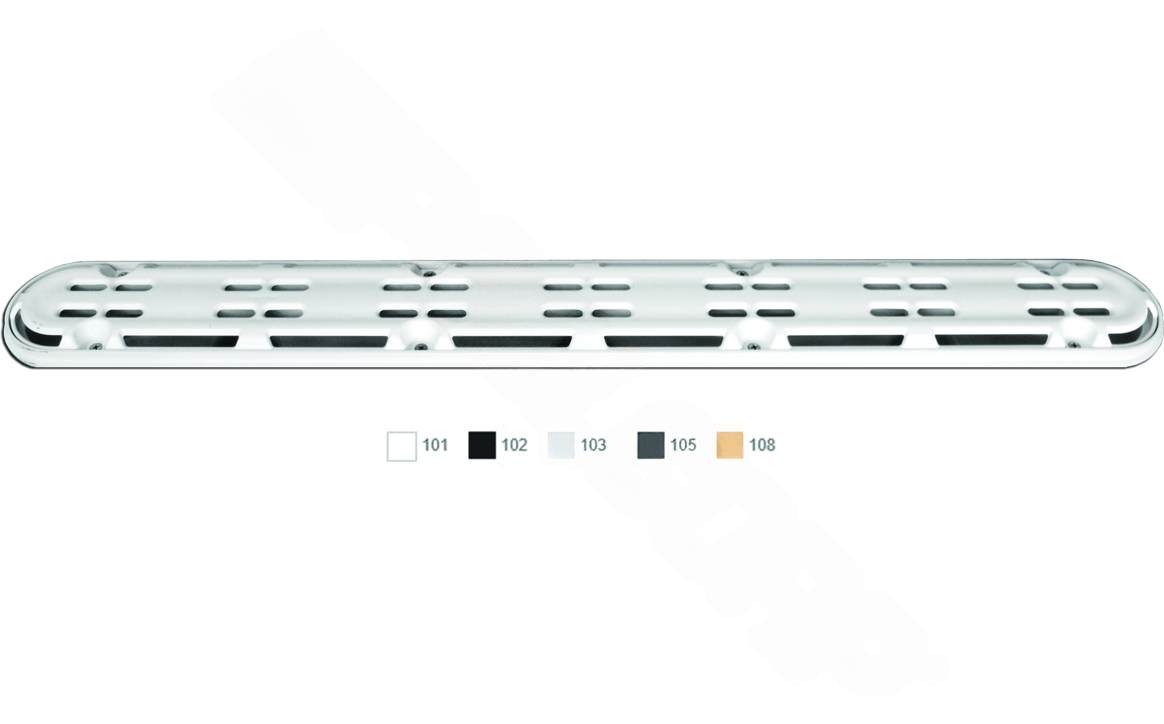 AQUASTAR POOL PRODUCTS 32CDAVFR103 32" Light Gray Channel Drain Frame & Grate - AquaDoc