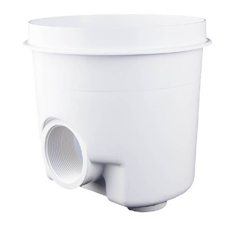 CMP 25520 - 001 - 000 Gray Main Drain with Side and Bottom Port Sump - AquaDoc